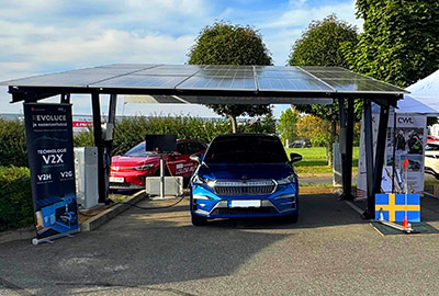 Solární přístřešky pro automobily